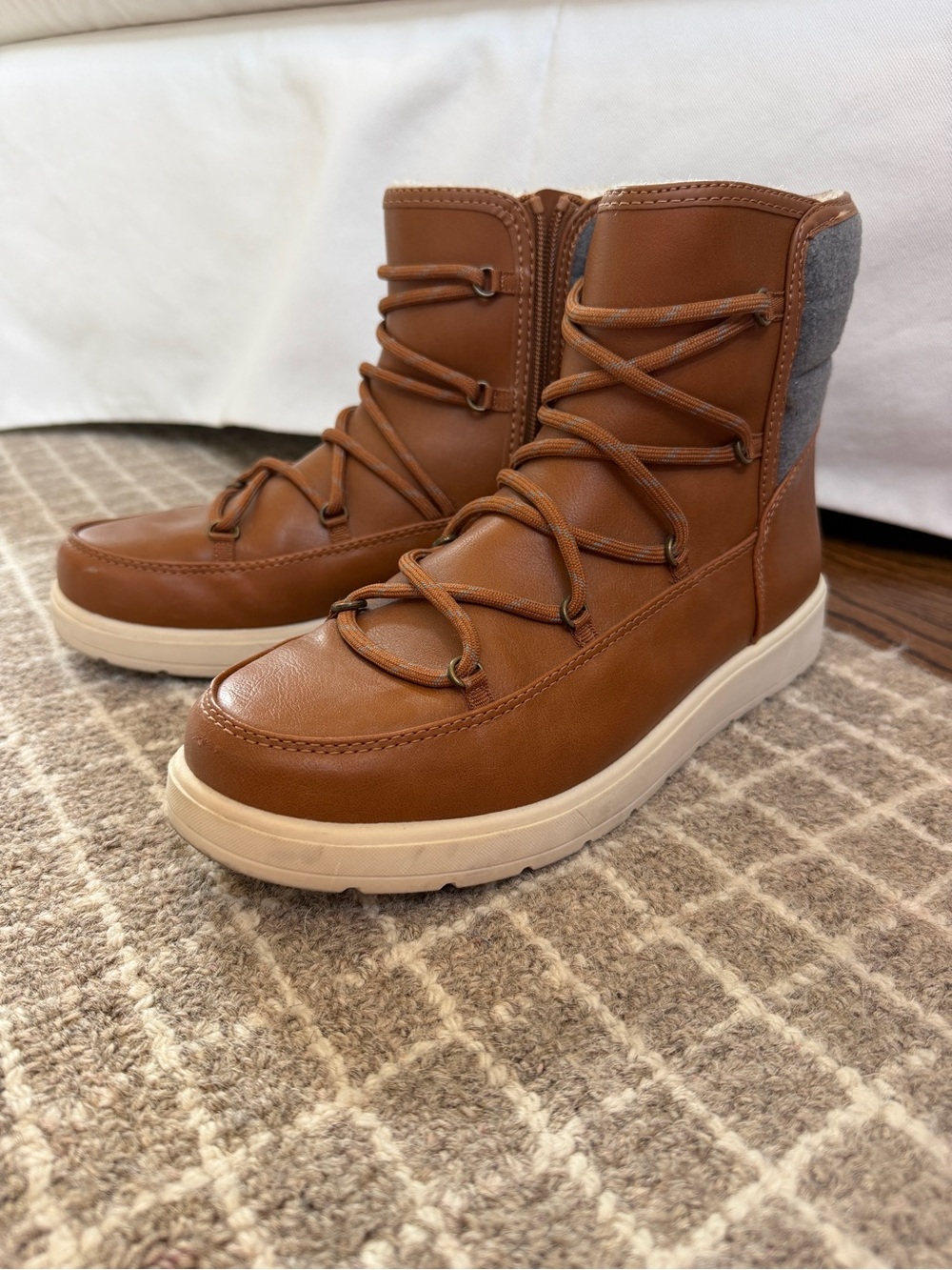 Target Brown Faux-Shearling Lined Boot